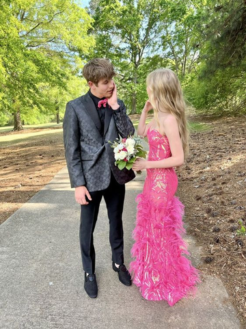 Unique Pink Strapless Mermaid Long Prom Dress Formal Party Evening Dress HZ1023